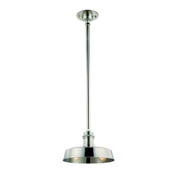 Shown in Polished Nickel finish and Polished Nickel shade